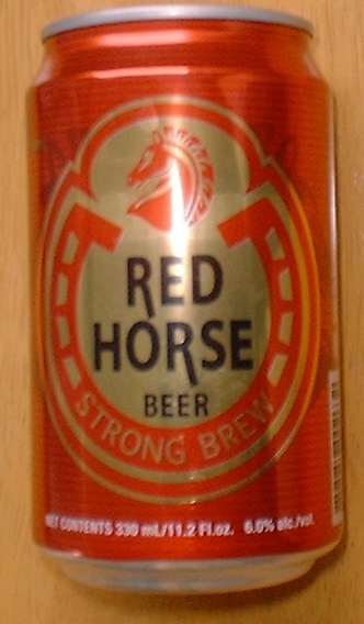327. Red Horse Beer Can - Thailand Beer brewed under licence from Sam Miguel, Phillipines.