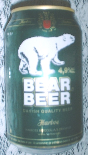 329. Bear Beer Can - Danish Beer.