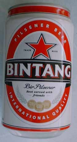 309. Bintang Beer. This is a 330 ml Beer can from Indonesia.
