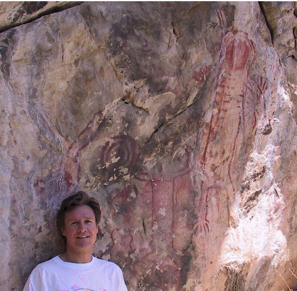II. Photo of me at Back Canyon Pictograph site, CA
