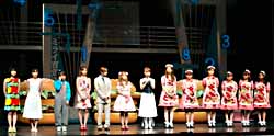 Left: Makoto, Asami, Nozomi, Rika, Maki, Mari, Kei, Kaori, Nacci, Hitomi, Ai K., Ai T. and Risa!