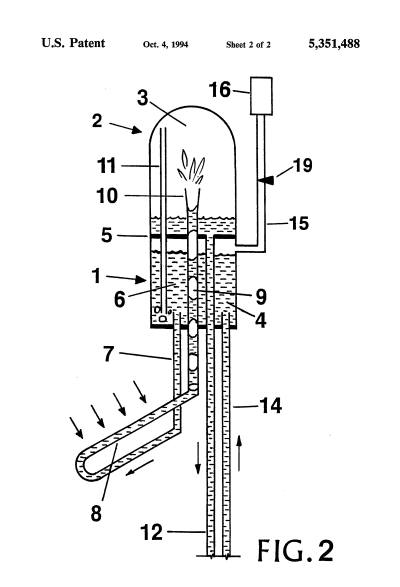 Sorensen's bubble pump, US patent 5,351,488