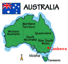 Canberra Australia map