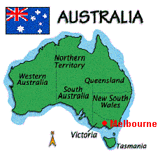 Melbourne Australia map