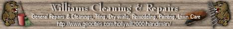Williams Cleaning and Repairs | We do your Honey do's your Honey won't!