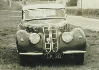 pre-war BMW 327 cabriolet model - left hand drive - (UK registration TLK 30)