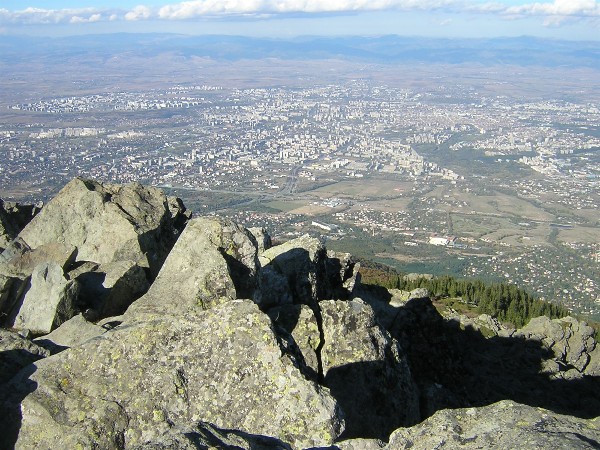 Sofia seen from Mt Vitosha