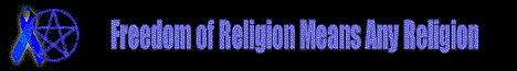Freedom of religion means ALL religions.