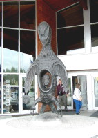The Raven at the entrance